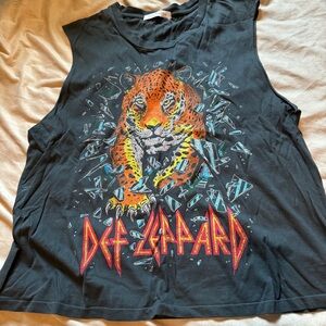 Daydreamer Def Leopard muscle tank